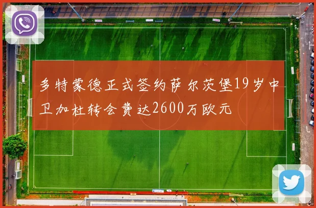 多特蒙德正式签约萨尔茨堡19岁中卫加杜转会费达2600万欧元
